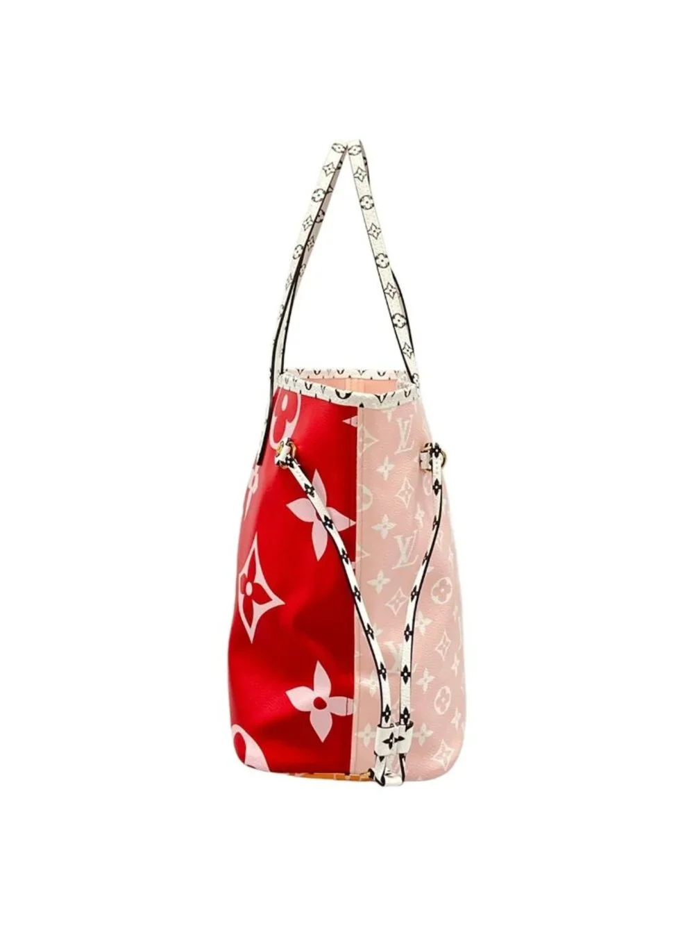 Louis Vuitton Tote Bag Giant Monogram Neverfull MM Rouge